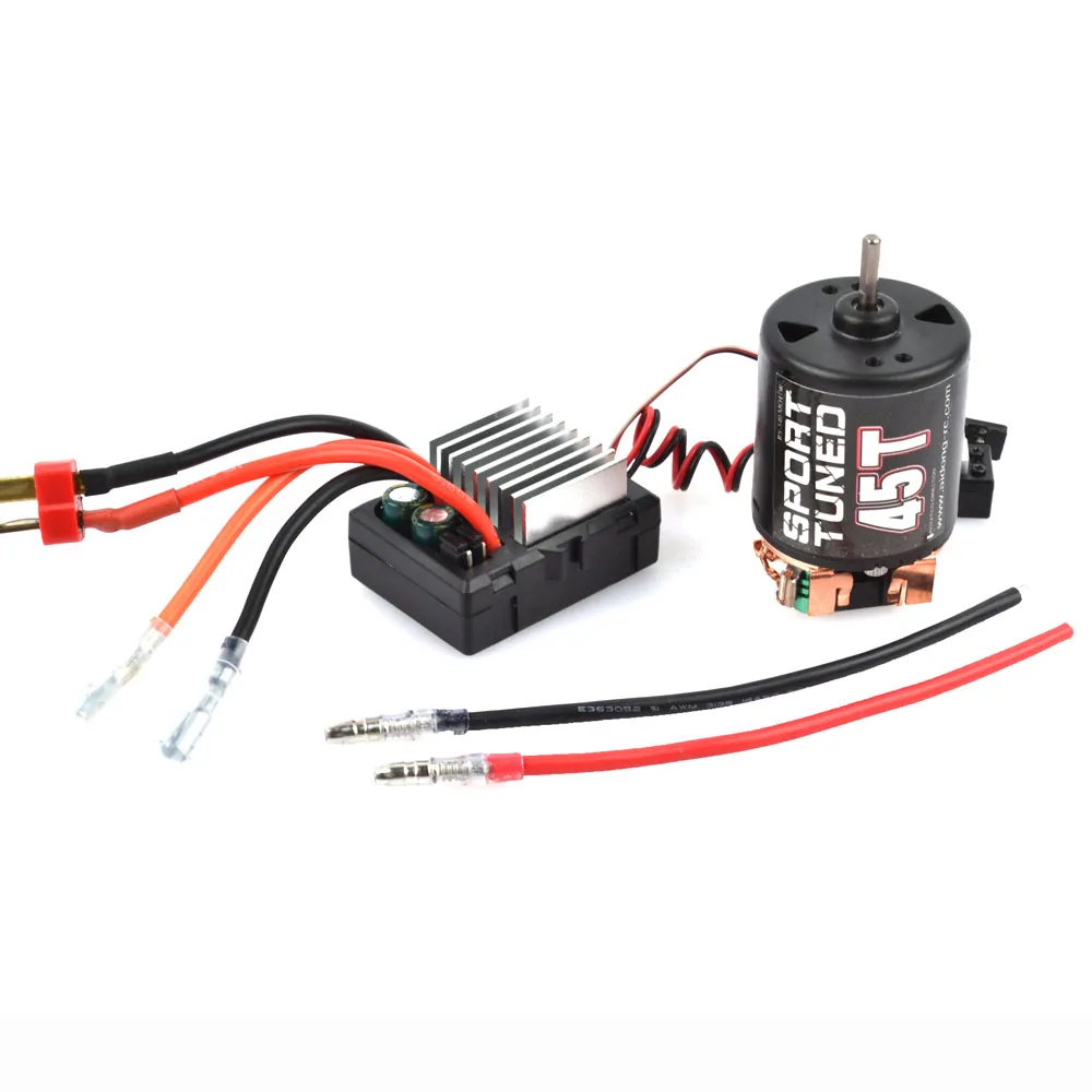 Гусеничный автомобиль 1/10 Rock RS540 щеточный мотор 35 T/45 T/55 T 320A ESC для Tamiya CC01 F350 D90
