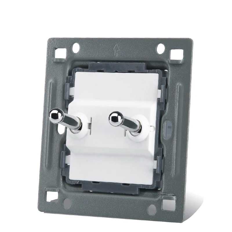 Декоративная настенная розетка 86 Тип скрытого белого ретро двойная панель