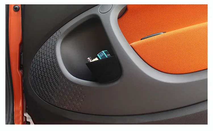 Автомобильный Дверной ящик для хранения для Mercedes, Smart Fortwo 453, коробка для хранения дверных ручек, автомобильные аксессуары, контейнер для интерьера, ящик для инструментов