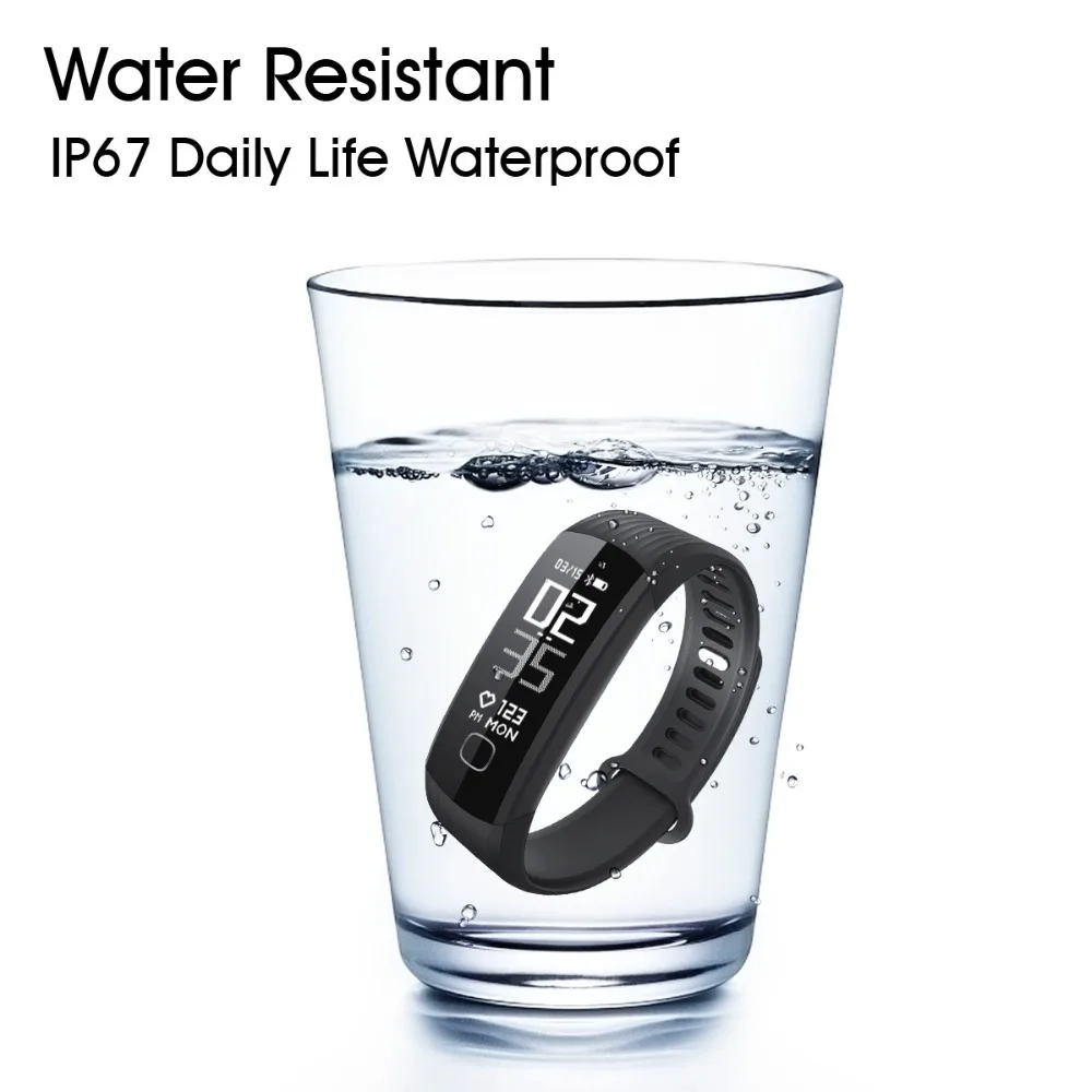 L8STAR в режиме реального времени сердечного ритма Водонепроницаемый Смарт Браслет