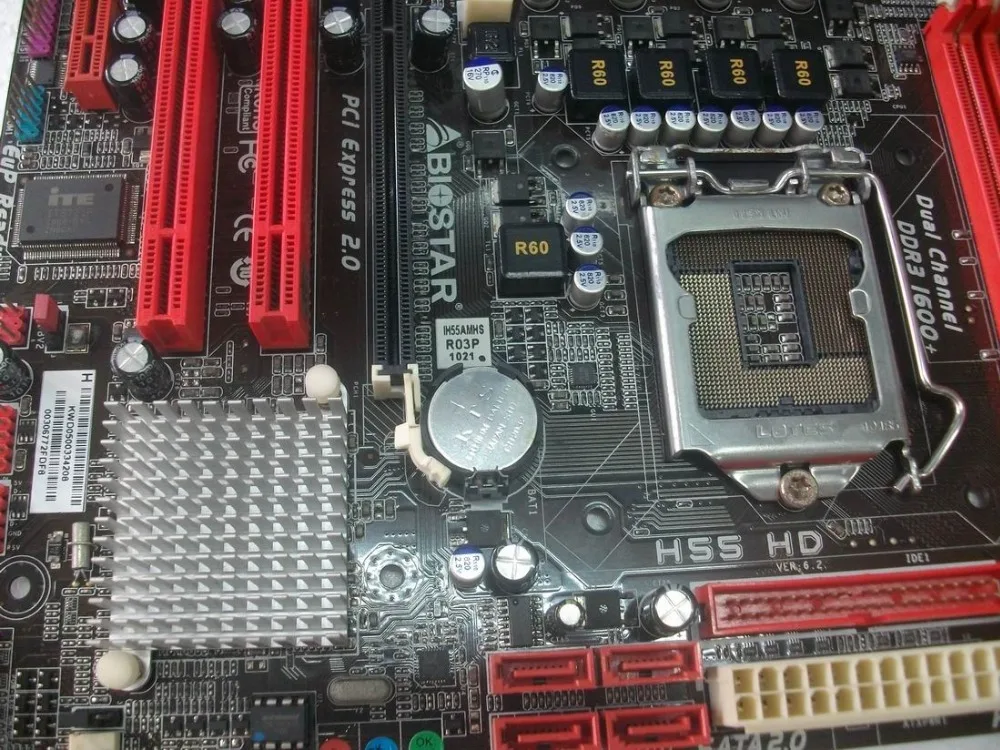 1156 H55 материнская плата Б/у оригинальная BIOSTAR HD LAG1156 SATA2|sata2| |