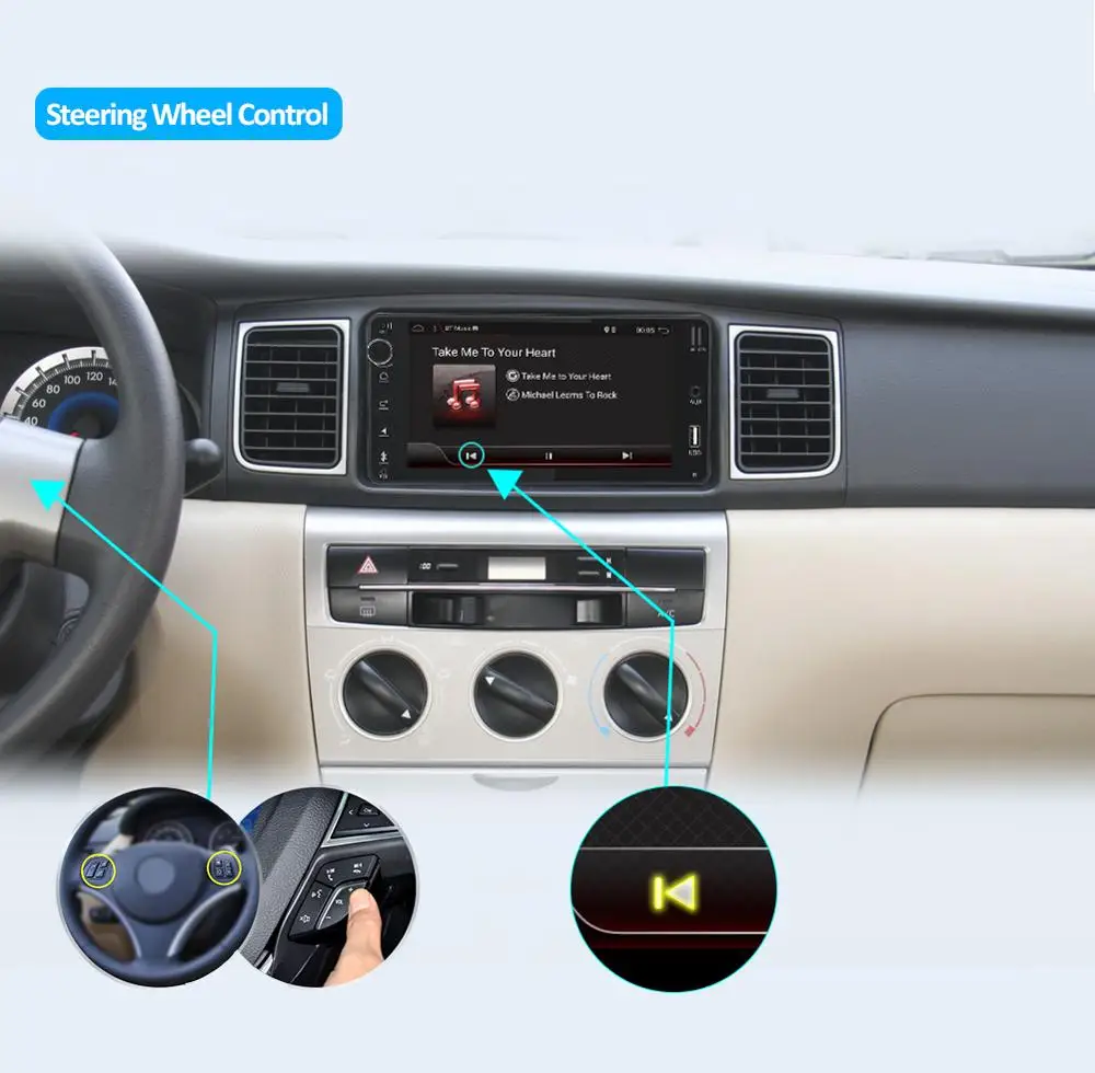 Новейший Android 8,1 автомобильный dvd для toyota corolla 2 Din универсальный автомобильный Радио с навигацией Bluetooth Wifi BT автомобильный стерео gps плеер