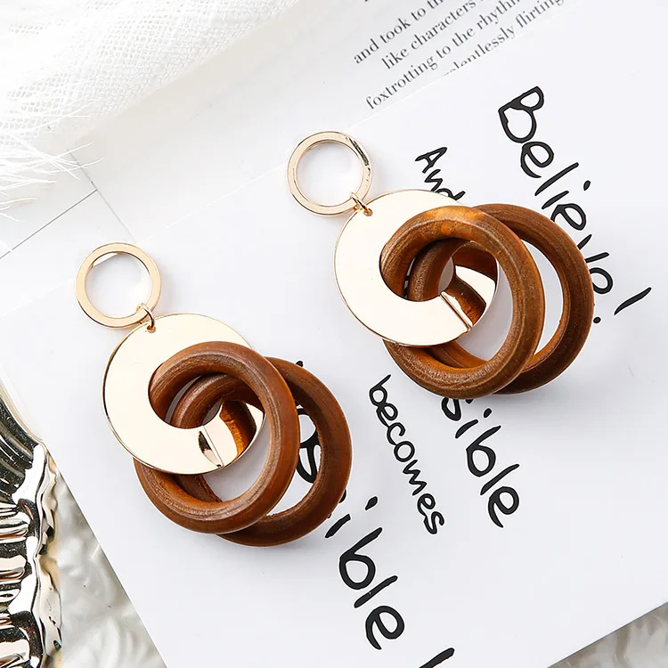 2017 корейские простые геометрические серьги для женщин аксессуары модный