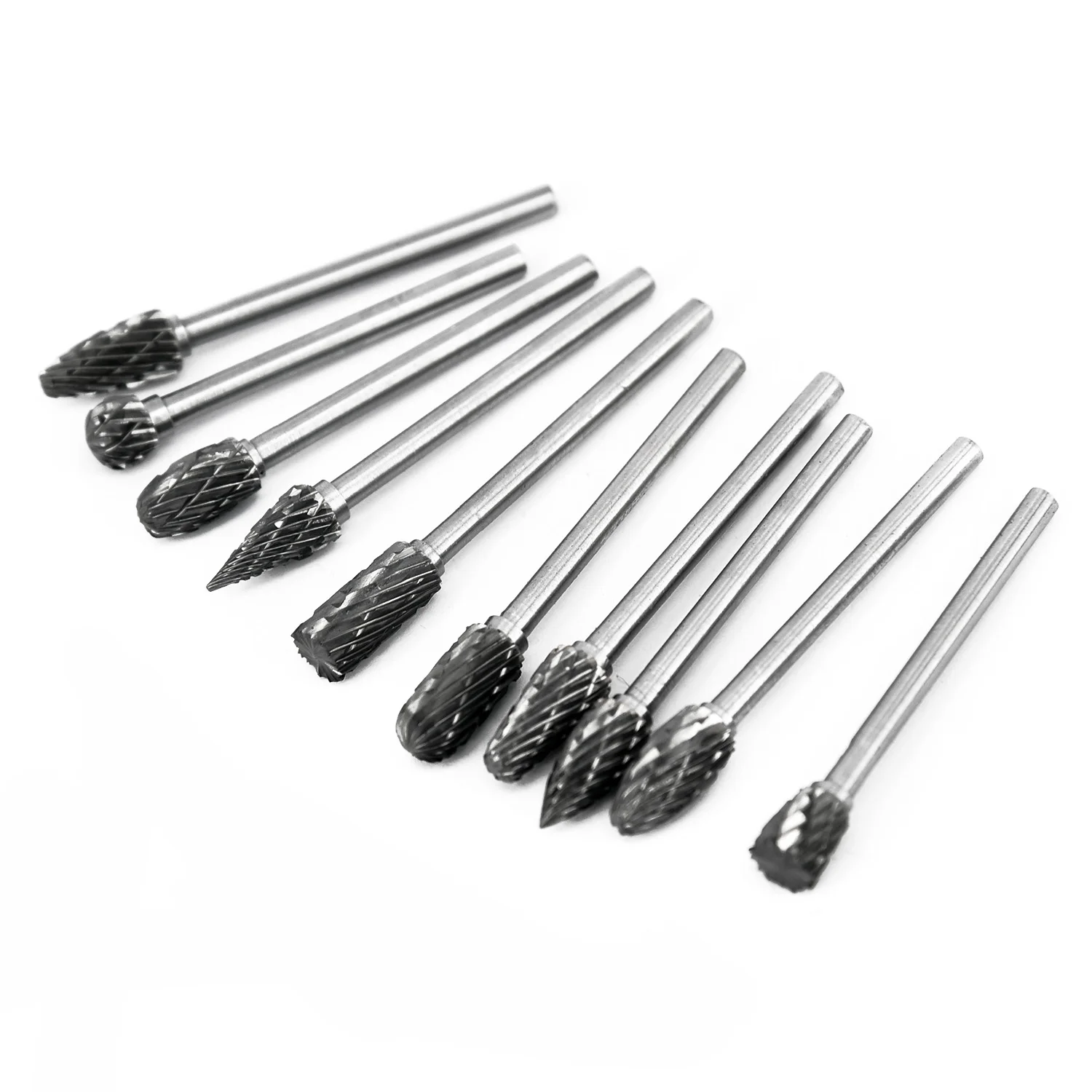 10pcs/set Tungsten Steel Carbide Burrs Die Grinder Drill Bits Rotary Multi Tools | Инструменты