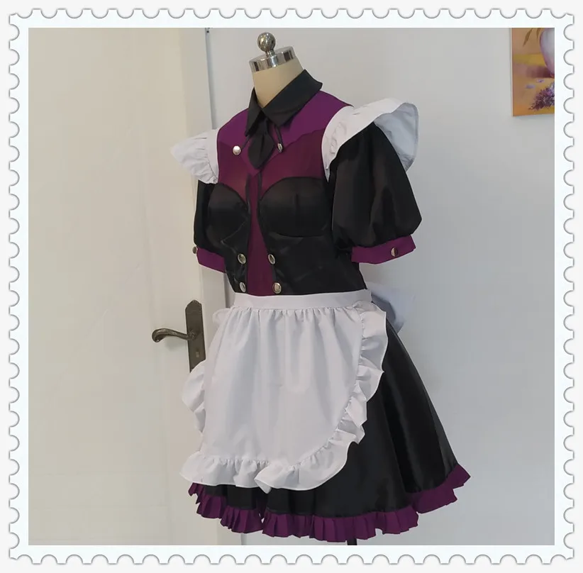 Fate Grand Order FGO Scathach Косплей Костюм Scathach Униформа горничной платье костюм на Хэллоуин