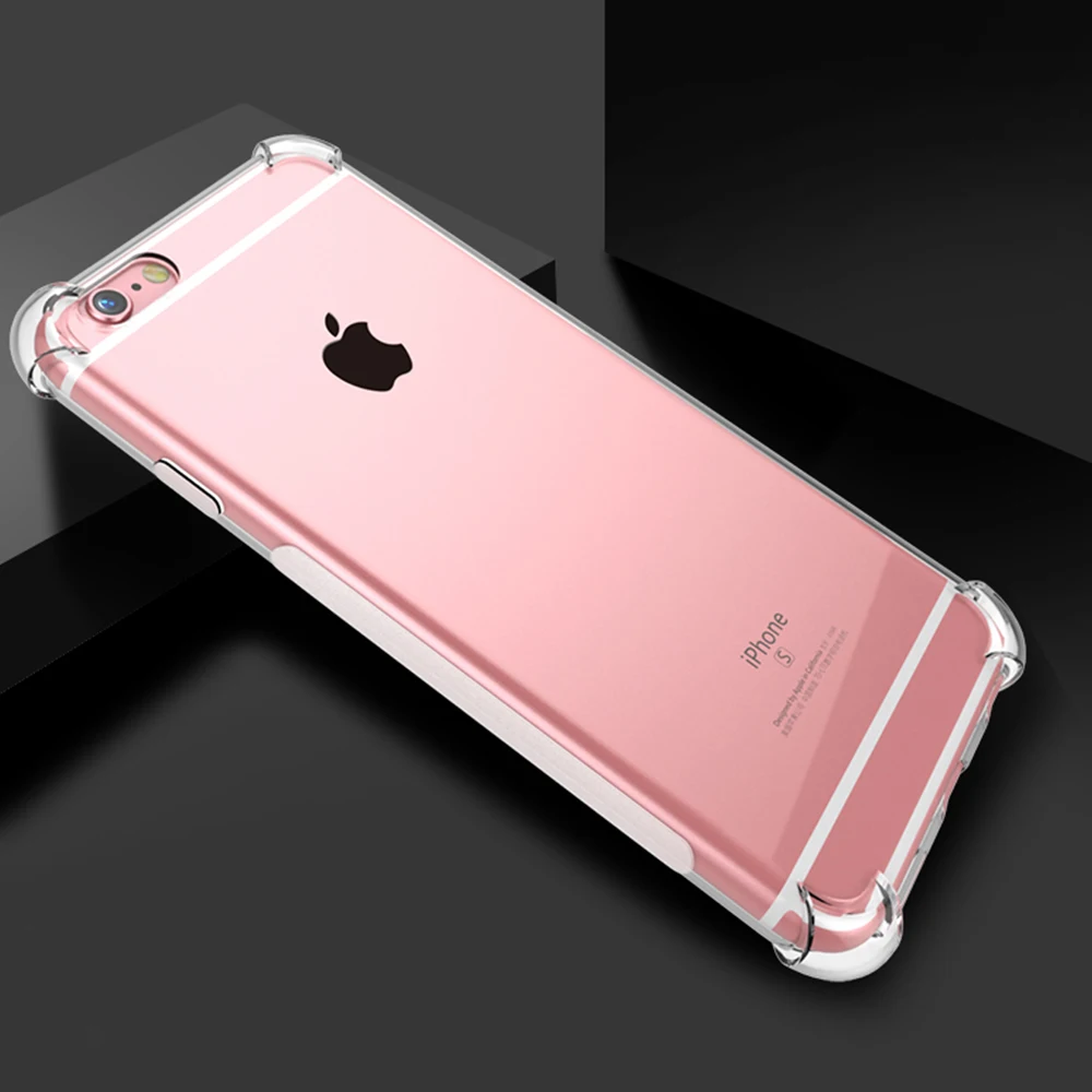 Ультратонкий Мягкий ТПУ чехол для iPhone 5 SE 6 6S 7 8 Прозрачный plus 7plus 8Plus X XS XR MAX |