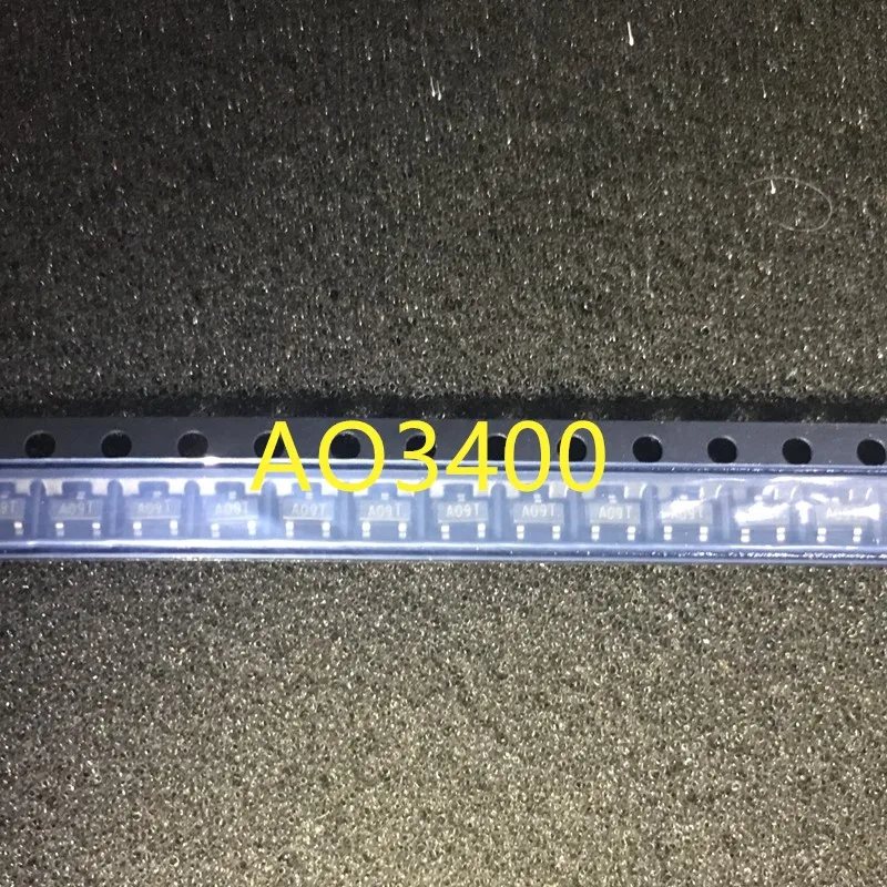 100% оригинальные 50 шт. AO3400 SOT23 AO3400A СОТ 23 A09T сот МОП|fet| |