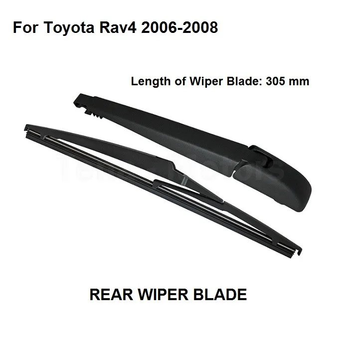 

For Toyota Rav 4 Rav4 2006-2008 Rear Windshield Window Wiper Arm + Blade Set