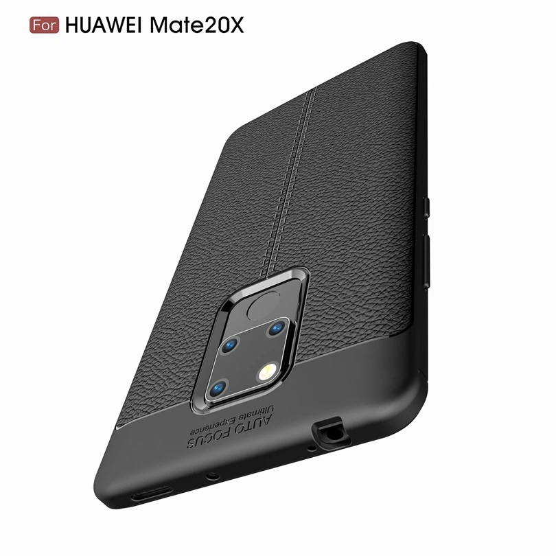 For Huawei Mate 20X / Mate20X Case Phone Back Protective Smartphone Soft Litchi striae Shockproof Cover | Мобильные телефоны и