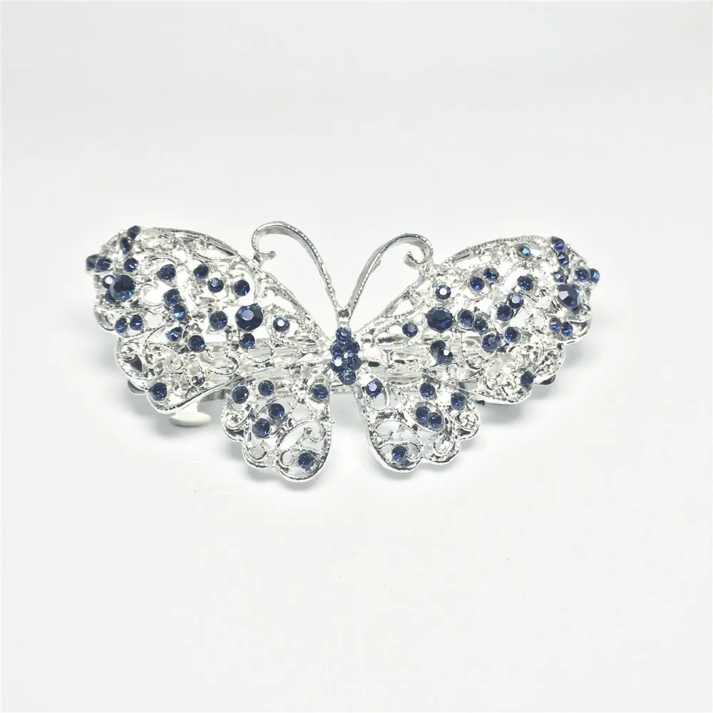 Hairgrips Butterfly Headdress Crystal Accessories Bridal Wedding Party Hair Princess Headwear Child Woman | Украшения и