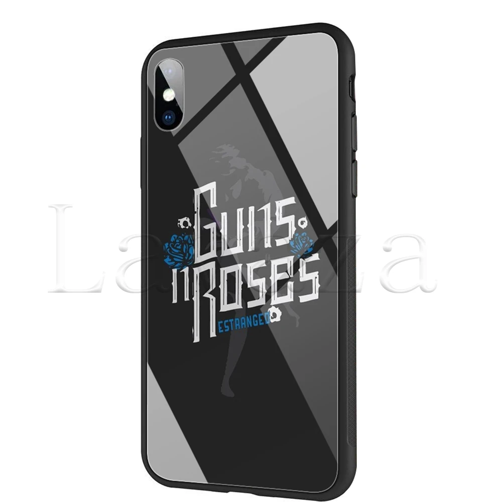 Чехол Lavaza guns N Roses из закаленного стекла TPU для iPhone XS MAX XR X 8 7 6 6S Plus