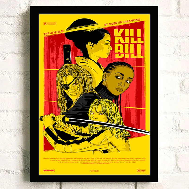 Cute MOMENT Uma Thurman классический постер для фильма Kill Bill фотообои с принтом настенные