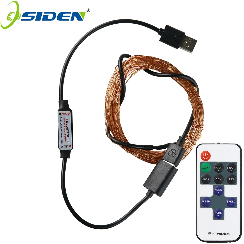 Водонепроницаемая светодиодная гирлянда с пультом дистанционного управления 33