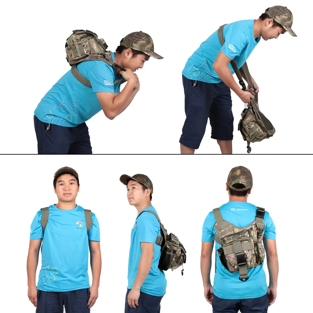 Molle военный тактический наплечный ремень сумка для альпинизма Водонепроницаемая