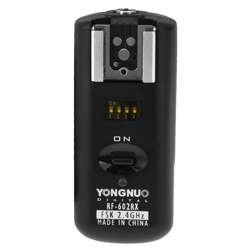 YongNuo Flash Light пульт дистанционного управления для Canon Nikon один приемник RF-602RX RF-602 беспроводной спусковой механизм спуска затвора