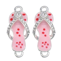 6pcs exquisite charm female summer slippers styling pendant diy necklace pendant handmade jewelry accessories ladies jewelry