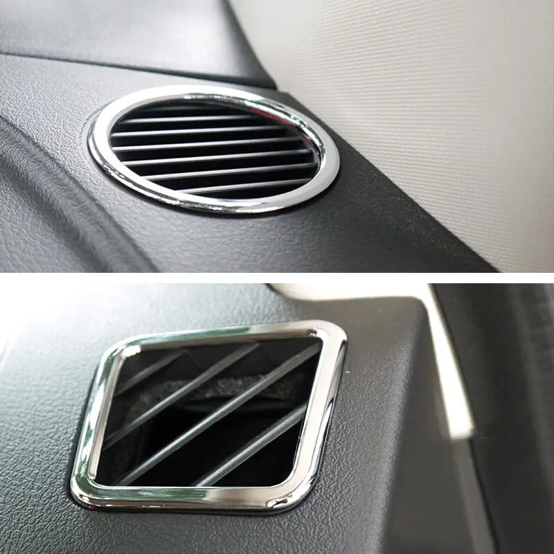 

ABS Chrome For Jeep Compass 2011 2012 2013 2014 front air conditioner outlet frame Cover Trim accessories car styling 4pcs