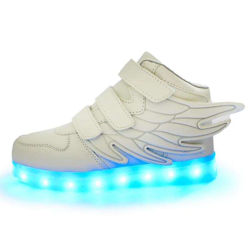Новый мальчик в девушки светодиодные светящиеся детей shoes дышащий кроссовки usb