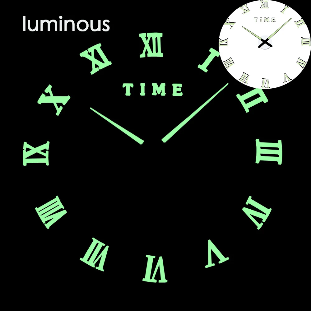 wall clock 9 27 различных дизайнов светящиеся настенные часы современный дизайн настенные цифровые большие Big3D DIY модные Saat Reloj Horloge klok - Цвет: wall clock 9
