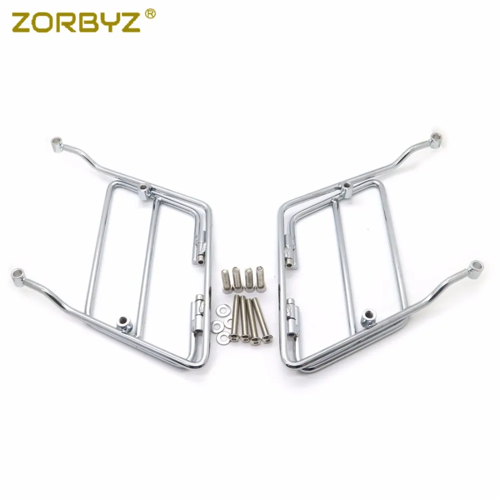 ZORBYZ 24 см хромированный металлический кронштейн для крепления на седло Kawasaki Suzuki