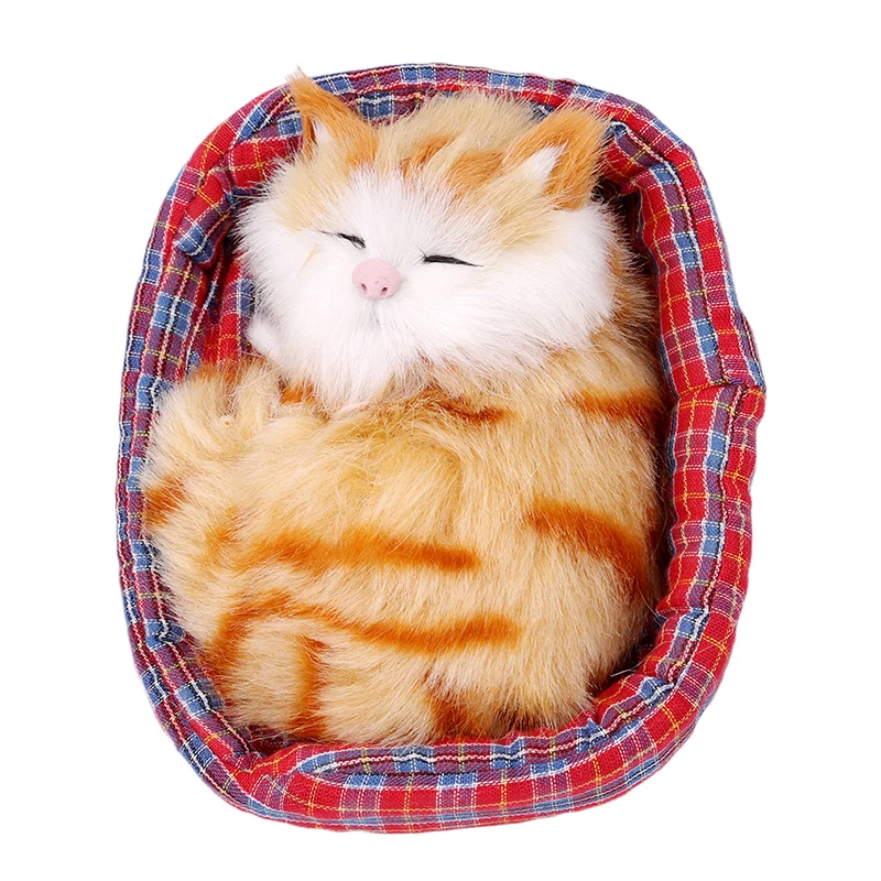 Мягкие игрушки милое игрушечное Животное Плюшевые спящие кошки игрушка со