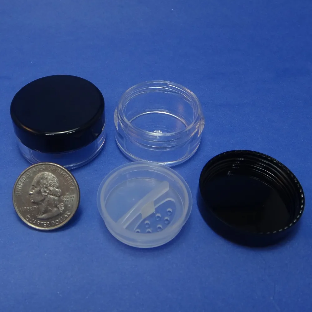 2 шт. дорожный просеиватель свободного размера пластиковая банка для порошка