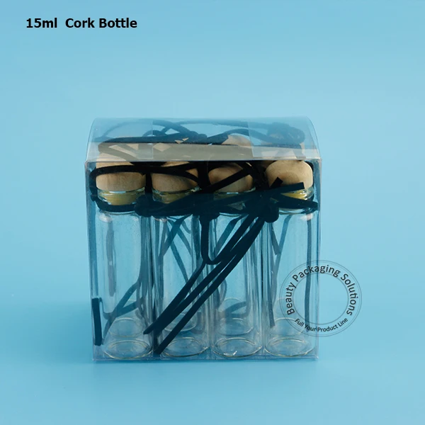 Многофункциональная стеклянная бутылка 15 мл декоративная банка 1/2 унции