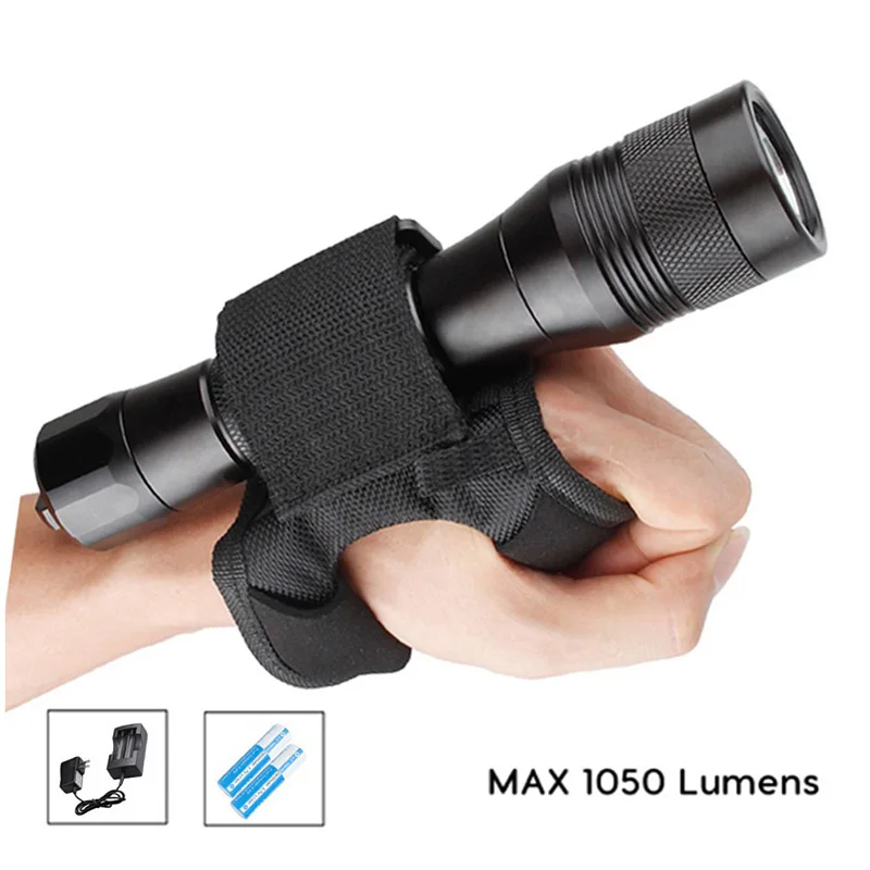 Светодиодный фонарик для дайвинга DIV01 Cree L2 подводный фонарь 2*26650 150 м светодиодный
