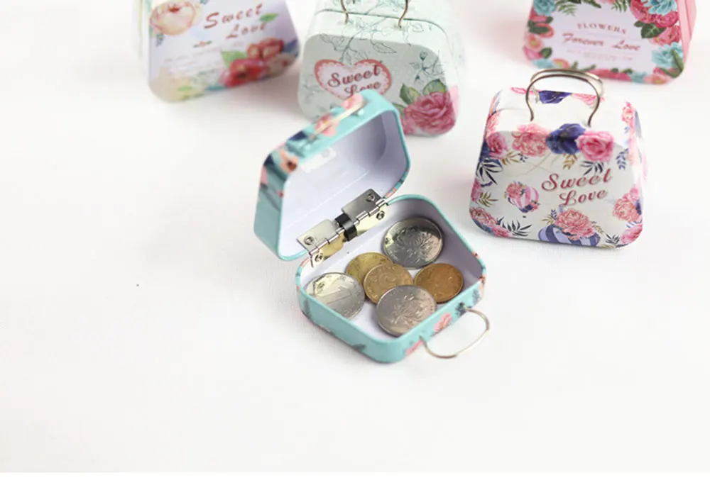 12 шт./кор. мини «Sweet love»(«Сладкая любовь»); цветы конфеты коробка для хранения свадьбы пользу жестяная коробка закка Кабельный органайзер контейнер для домашнего хозяйства