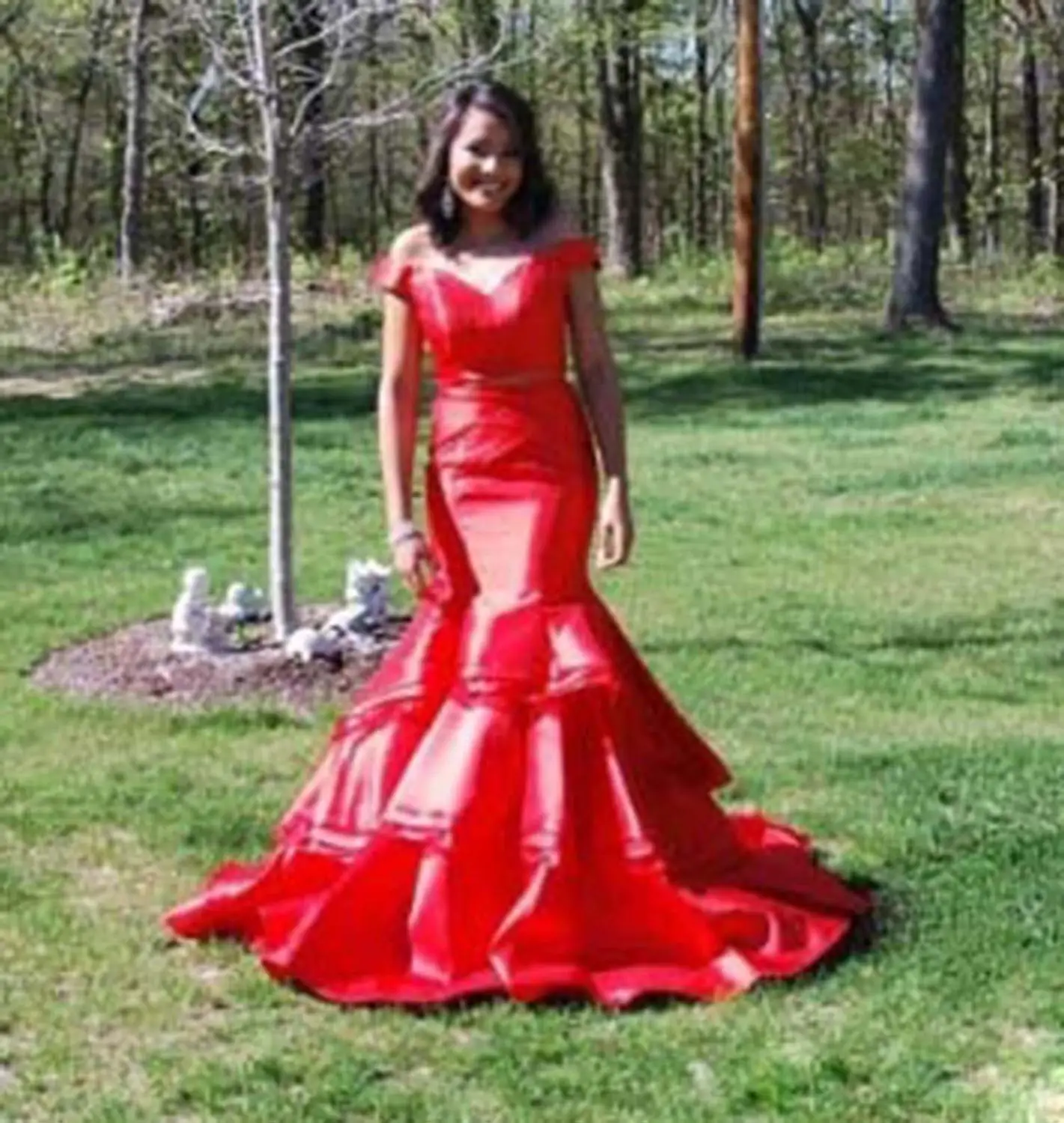 red color Платье для выпускного вечера из двух частей, корсаж, Русалка, Vestidos de fiesta largos elegantes de Gala, бальное платье, вечерние платья, торжественные платья jurken - Цвет: red color