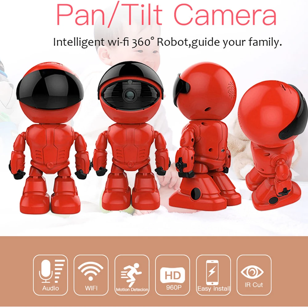 1.3MP WI FI IP мини Камера Беспроводной IR Cut Ночное видение двухстороннее аудио HD 720 P PoE