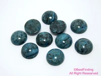 round blue agate cabochon stone pattern agate flat backs 10mm 12mm