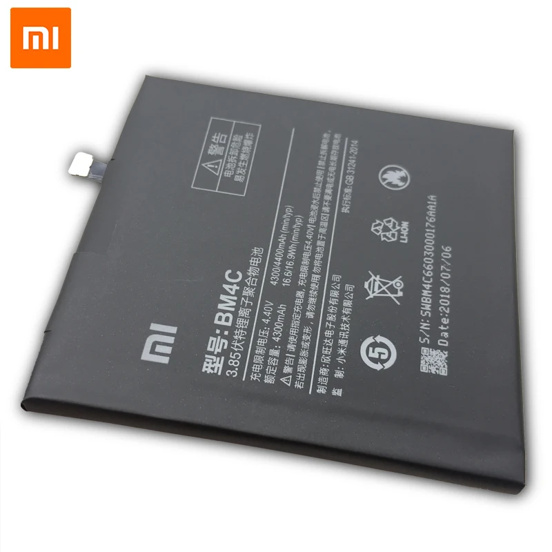 100% Оригинальный Xiaomi BM4C аккумулятор для мобильного телефона Mi Mix сменная батарея