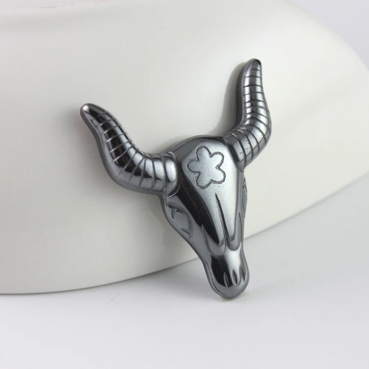 Горячая Распродажа модная гематитовая Подвеска В Форме Головы Быка аксессуары diy