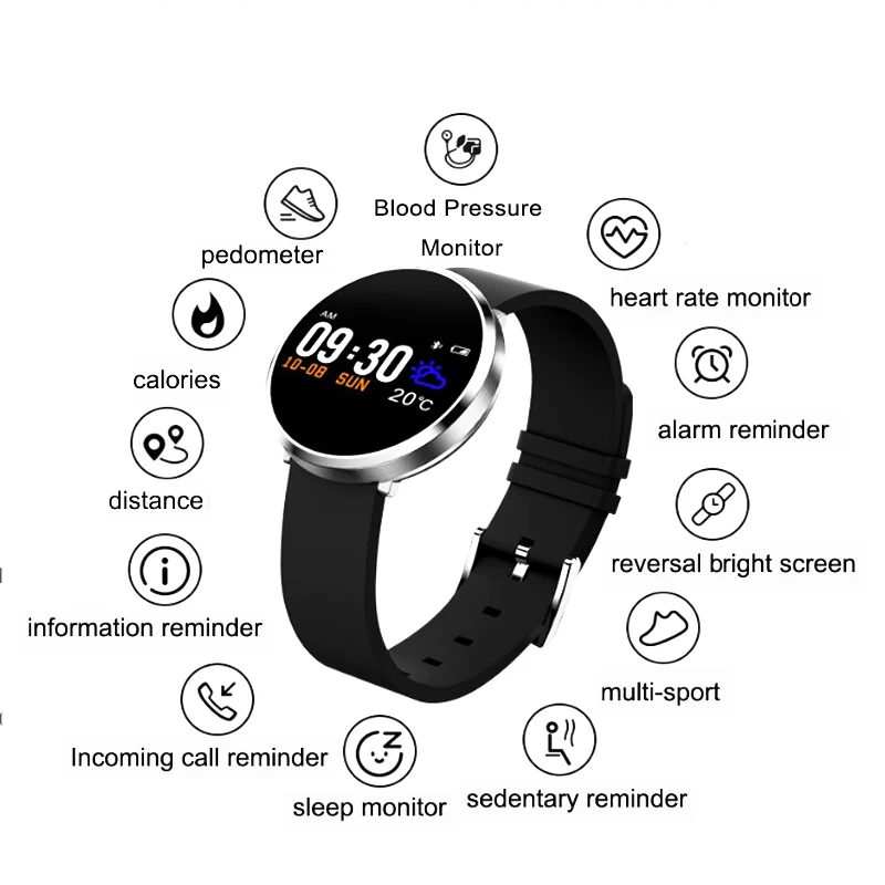 Умный Фитнес браслет S3 с Bluetooth монитор сердечного ритма и артериального давления