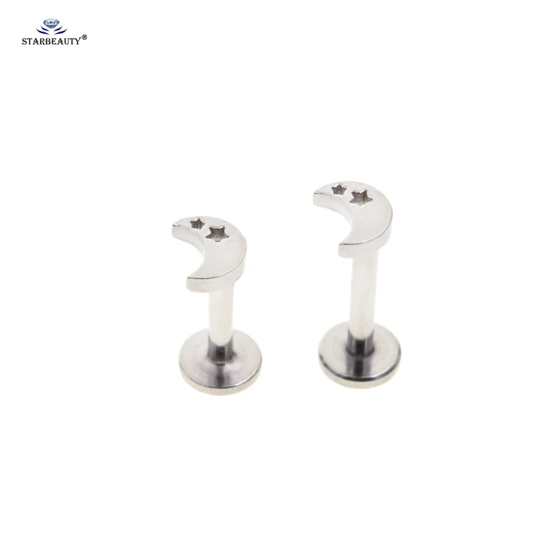 Starbeauty, 2 шт, милый, звезда, луна, пирсинг спираль носа, пирсинг, Nariz Tragus, кольцо для губ, кольцо для носа, серьги из розового золота, пирсинг, ювелирные изделия