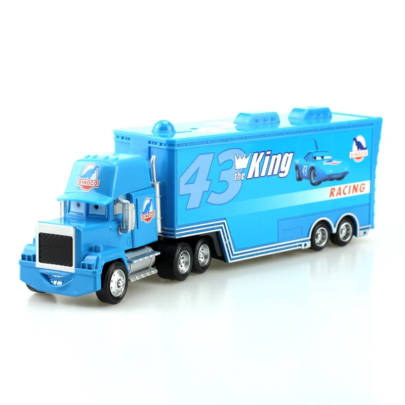 Disney Pixar Cars Toys 2 шт./лот Mack Truck маленькая машина король 1:55 литье под давлением