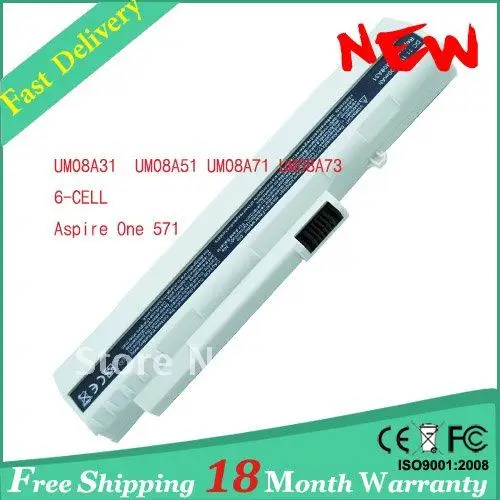 Аккумулятор для ноутбука Acer Aspire One 571 UM08A31 UM08A51 UM08A71 бесплатная доставка |
