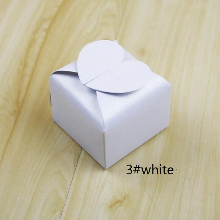 3 white Коробка для конфет, мешок для шоколада, бумажная Подарочная посылка для дня рождения, свадьбы, вечеринки, украшения, принадлежности, сделай сам, для детского душа, милое сердце, Wh - Цвет: 3 white