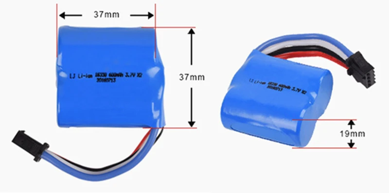 Литий ионный аккумулятор 3 7 в 600 мАч сменный 18350 для UDI R/C UDI001 Venom Speed Boat|Детали и
