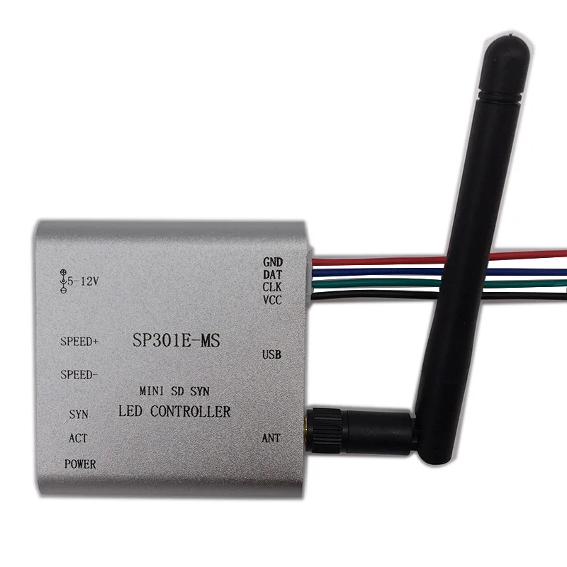DC5 12V SP301E M/SP301E MS программируемый RF синхронный контроллер для APA102 SK6812 WS2812B WS2811