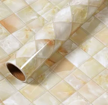 7 Мраморные наклейки самоклеящиеся обои мебель ремонт наклейки на стену плита столешница шкаф подоконник водонепроницаемый масло - Цвет: 7