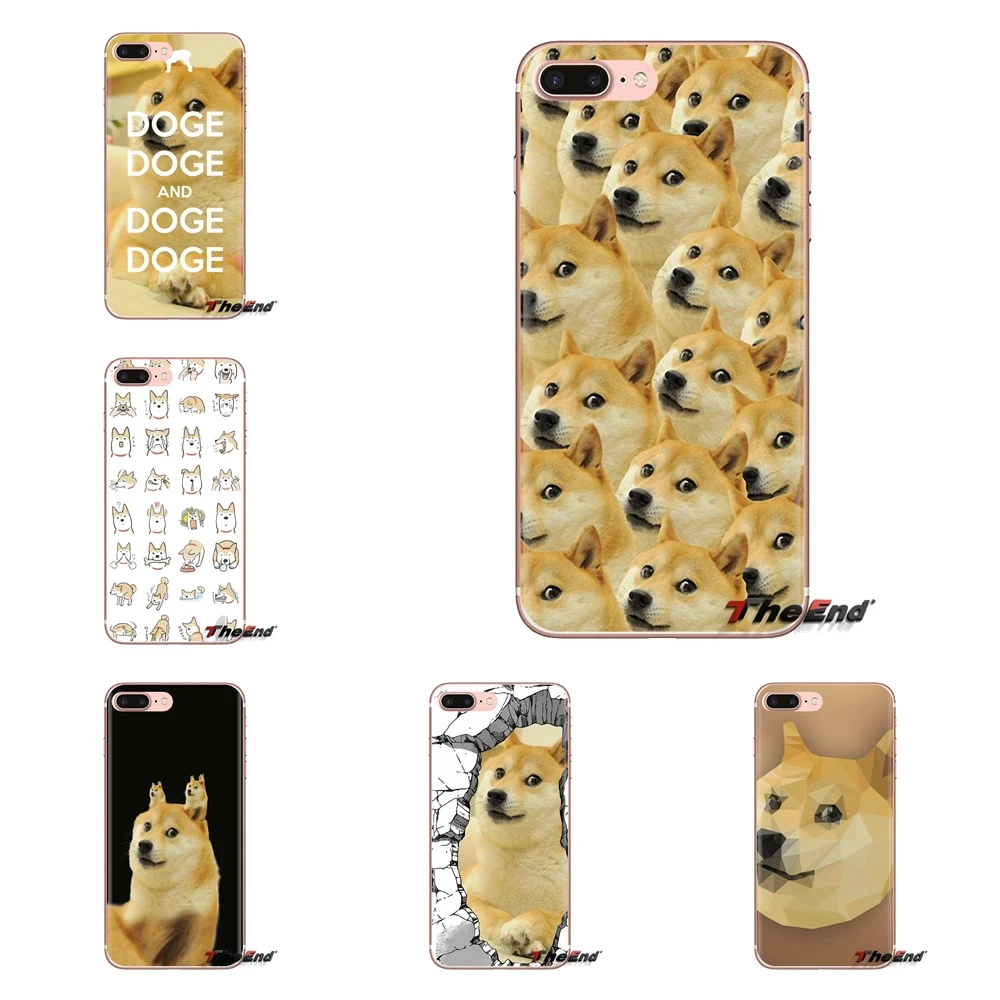 funny doge dog Transparent Soft Shell Covers For Huawei Mate Honor 4C 5C 5X 6X 7 7A 7C 8 9 10 8C 8X 20 Lite Pro |