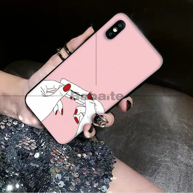 Чехол для телефона Babaite Best Friend Girlfriend роскошный уникальный дизайн iPhone X XS MAX 6 6s 7 7plus 8