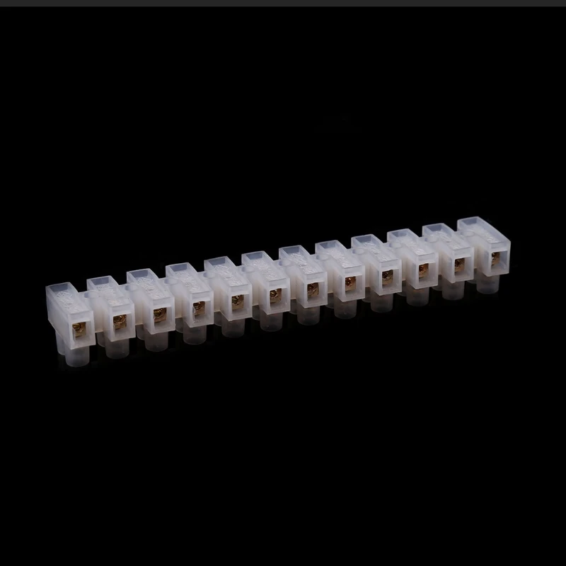 2 Pcs 10A Dual Row Connector 12 Position Wire Barrier Terminal Strip Block | Обустройство дома