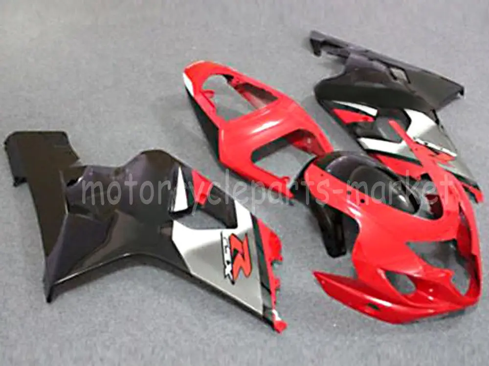 Red ABS Plastic Injection Molding Fairing Complete Bodywork Kit For Suzuki GSXR 600 750 2004-2005 Motorcycle Full Fairings | Автомобили и