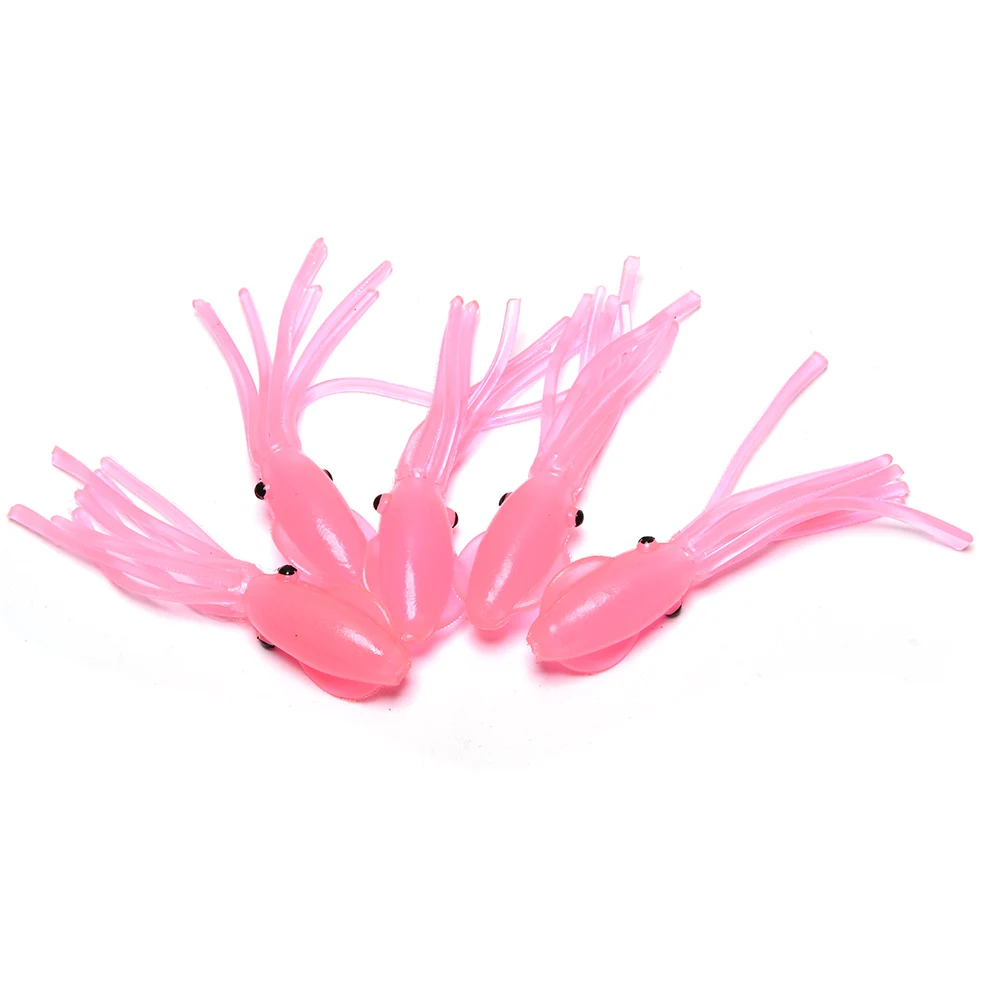 

5Pcs Luminous Bionic Squid Baits Minnow Soft Baits Artificial Squid Fishing Lures Artificial Pesca Fishing Tackles Kit