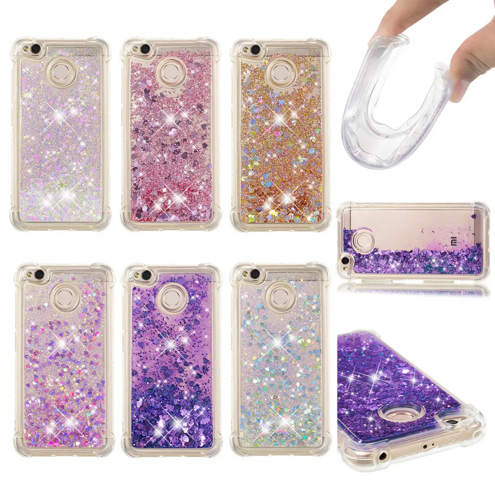 Case for Xiaomi Redmi 4X 4 X Redmi4X Dynamic Flow Liquid Flash Crystal Clear Back Cover X4 Red mi Redmi4 |