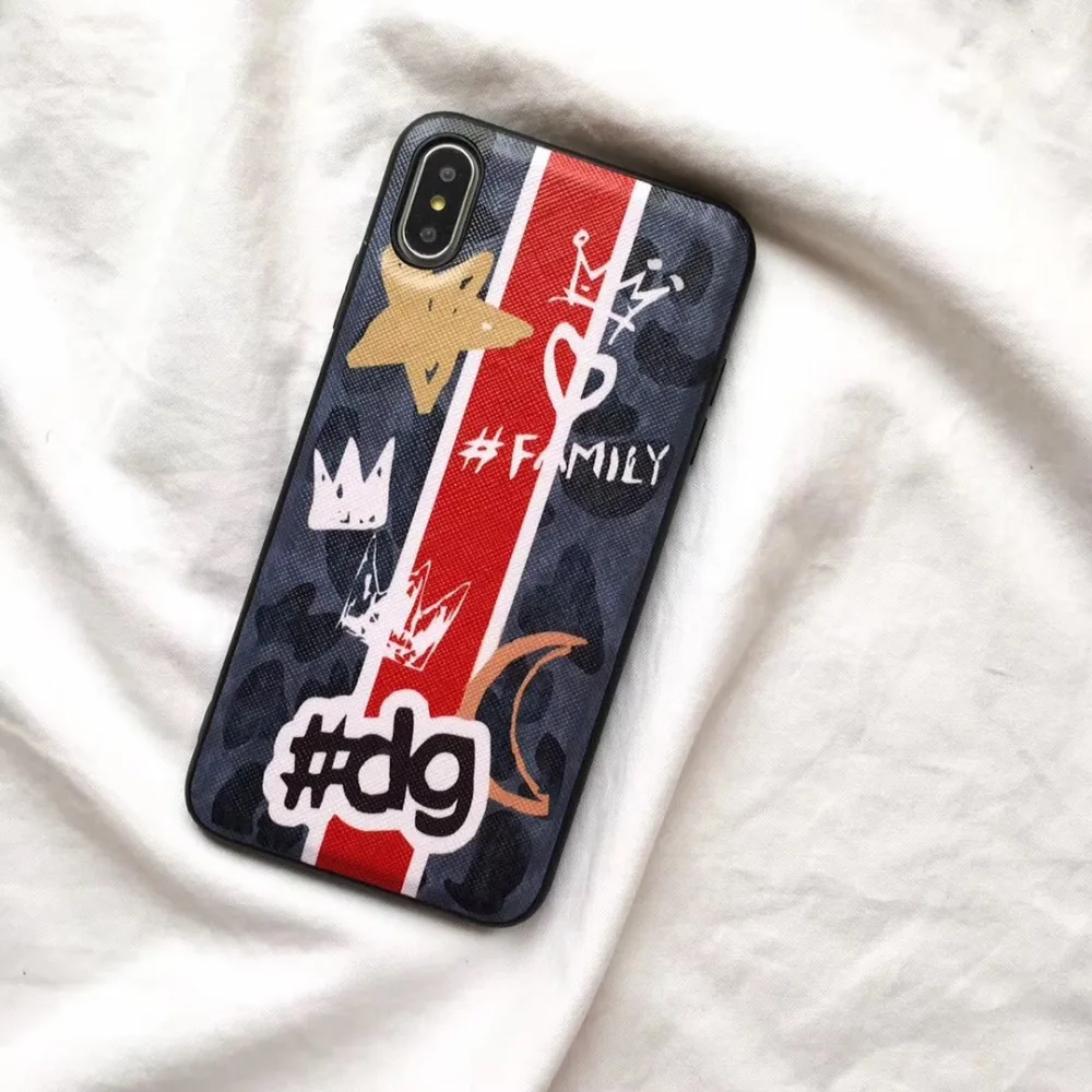 Роскошный брендовый кожаный жесткий пластиковый чехол для телефона iphone6 6Plus с