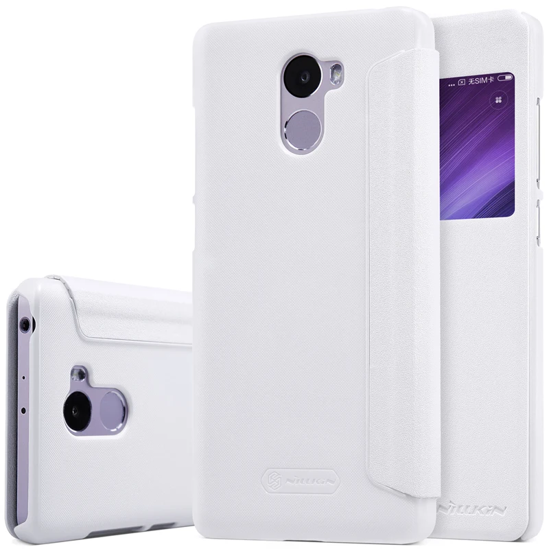 Чехол чехол для Xiaomi Redmi 4 телефона 5 0 дюймов NILLKIN чехол-книжка из искусственной